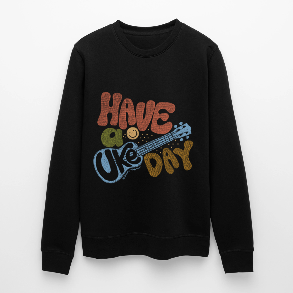 Ukulele-Sweatshirt - "Have a Uke day" - Schwarz