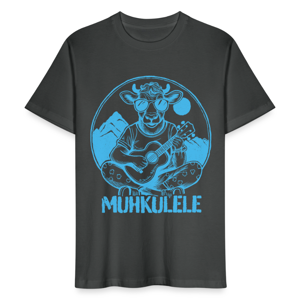 Ukulele Unisex T-Shirt - "Muhkulele" - Anthrazit