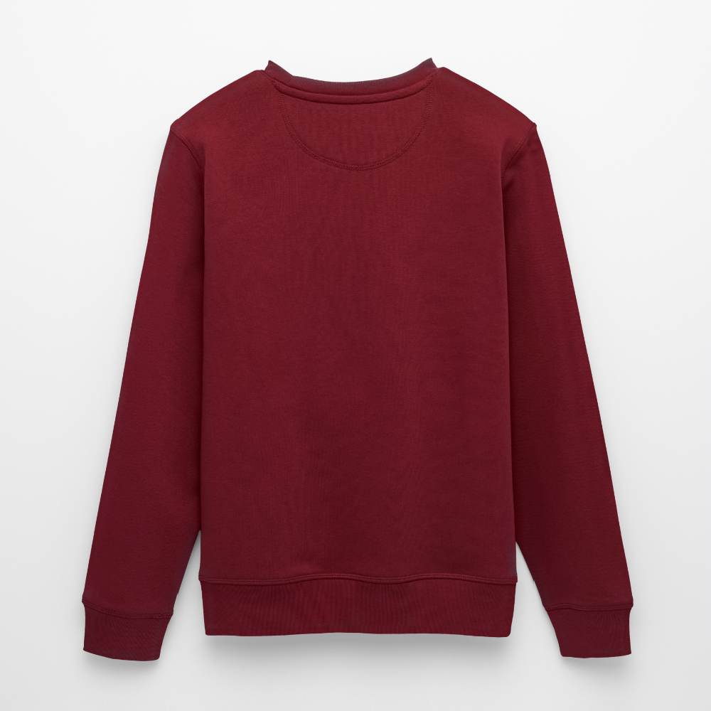 Ukulele-Sweatshirt - "LOVE, PEACE & UKULELE" - Burgunderrot