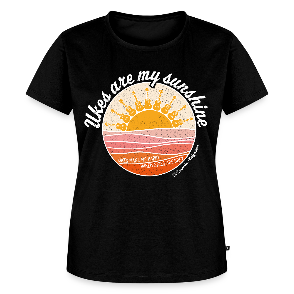 Damen Premium T-Shirt - "Ukes are my sunshine" - Schwarz