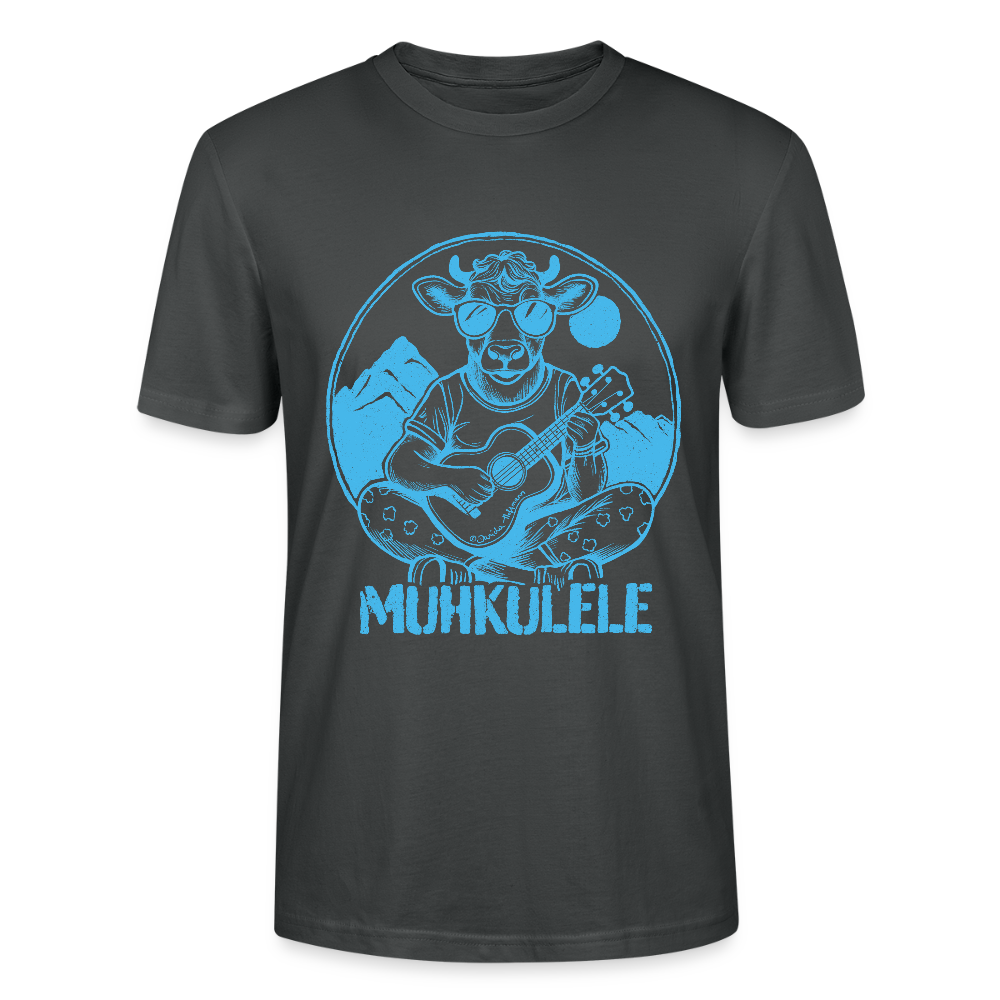 Ukulele Unisex T-Shirt - "Muhkulele" - Anthrazit