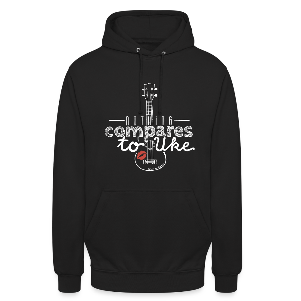 Ukulele Unisex Hoodie - "Nothing compares to Uke" - Schwarz
