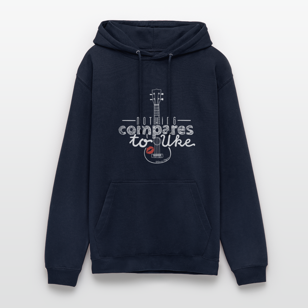 Ukulele Unisex Hoodie - "Nothing compares to Uke" - Navy
