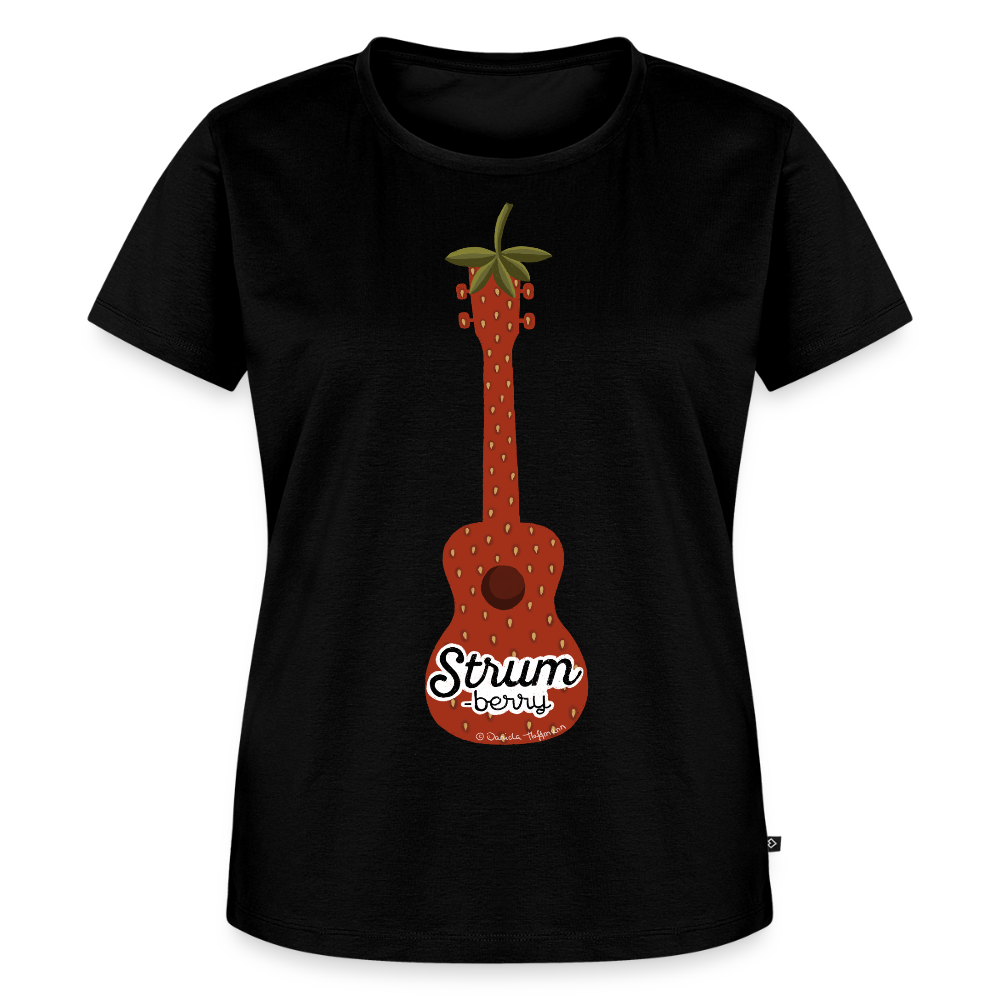 Damen Premium T-Shirt - "Strum-berry" - Schwarz