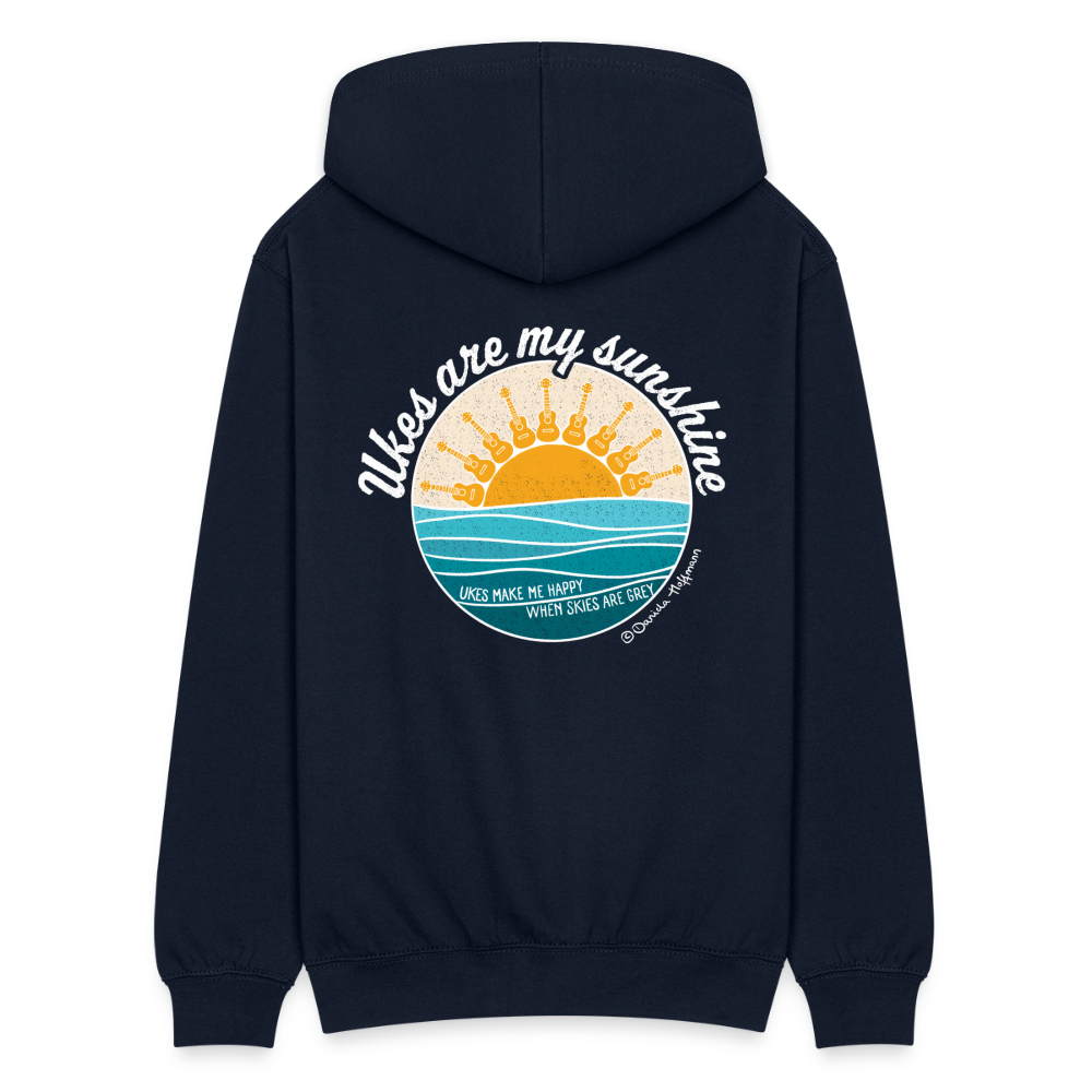 Unisex Kapuzenjacke "Ukes are my sunshine" - blue edition - Navy