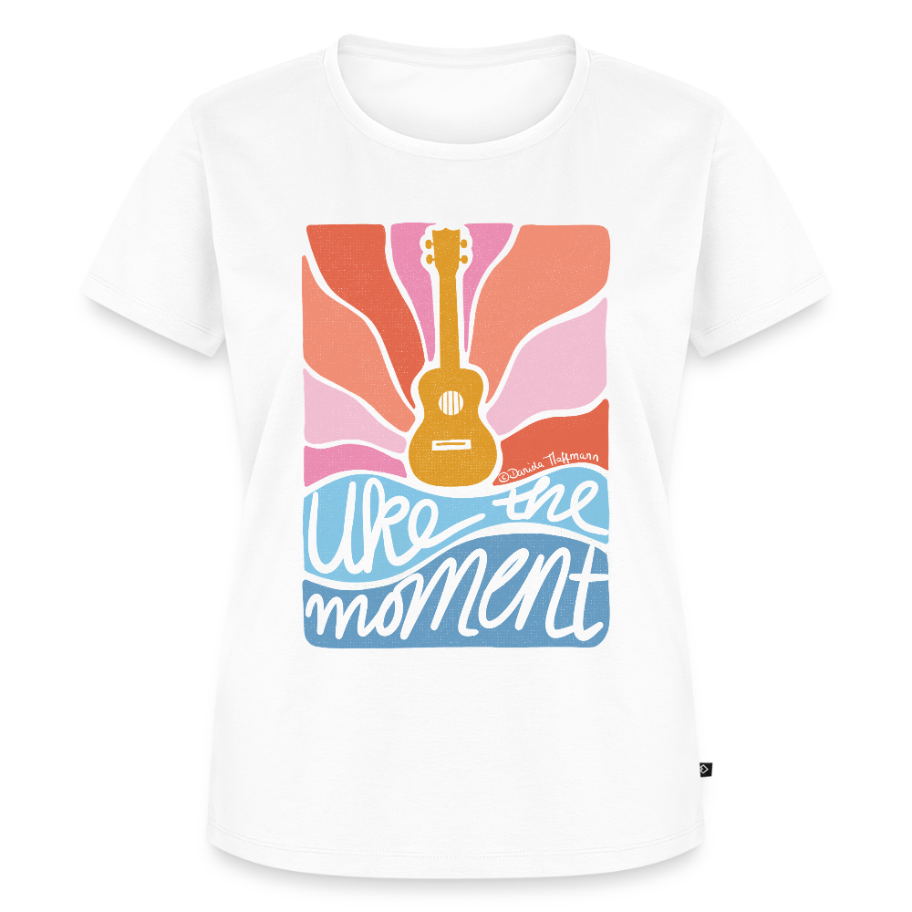 Damen Premium T-Shirt - "Uke the moment" - Weiß