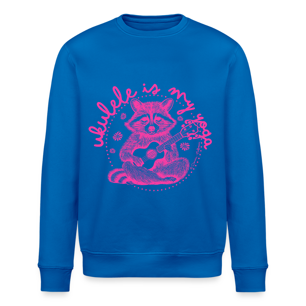 Ukulele-Sweatshirt - "Ukulele is my yoga" - Königsblau