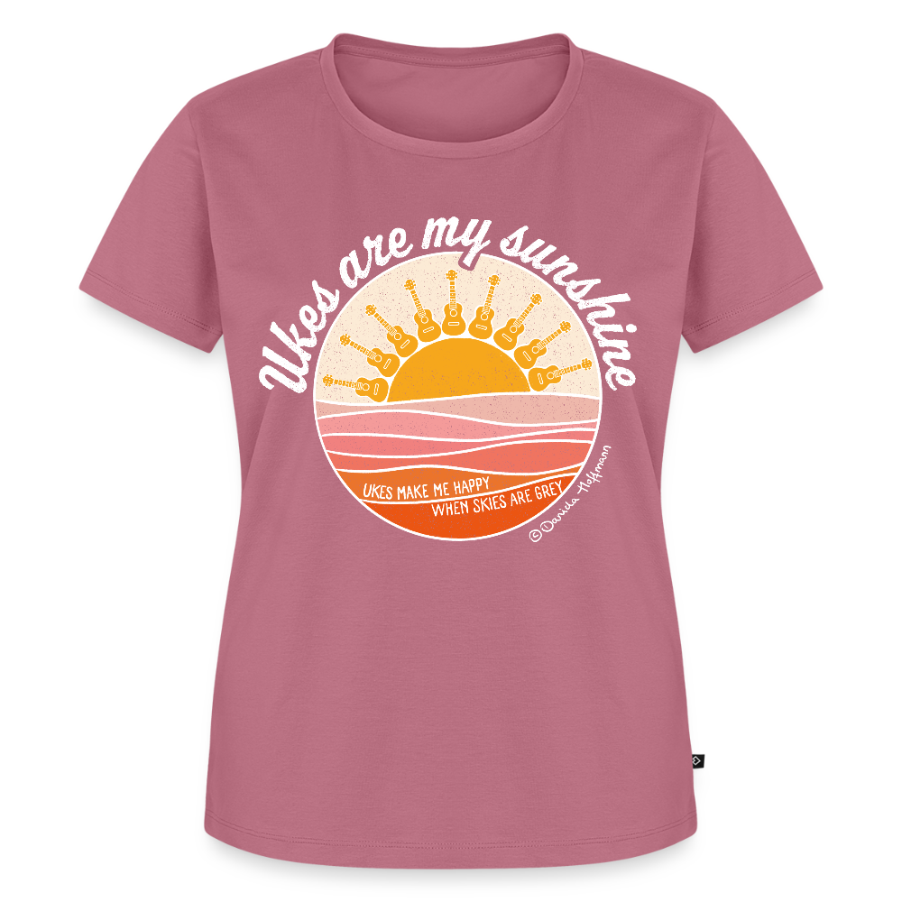 Damen Premium T-Shirt - "Ukes are my sunshine" - Mauve
