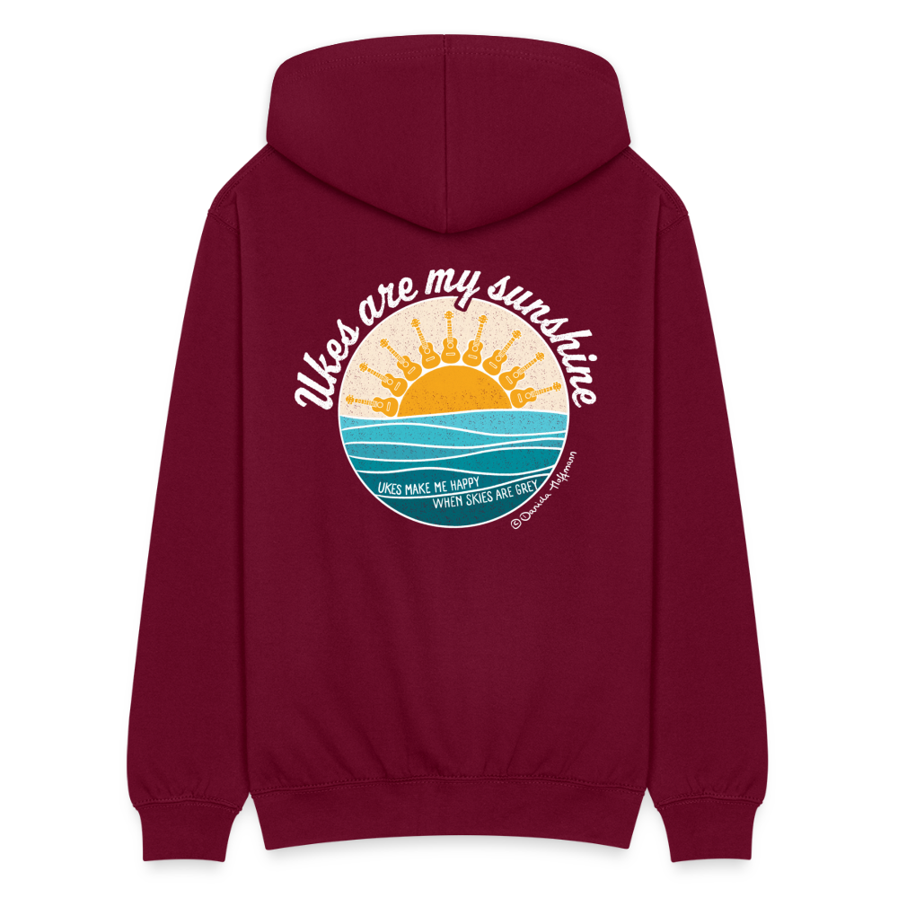 Unisex Kapuzenjacke "Ukes are my sunshine" - blue edition - Bordeaux