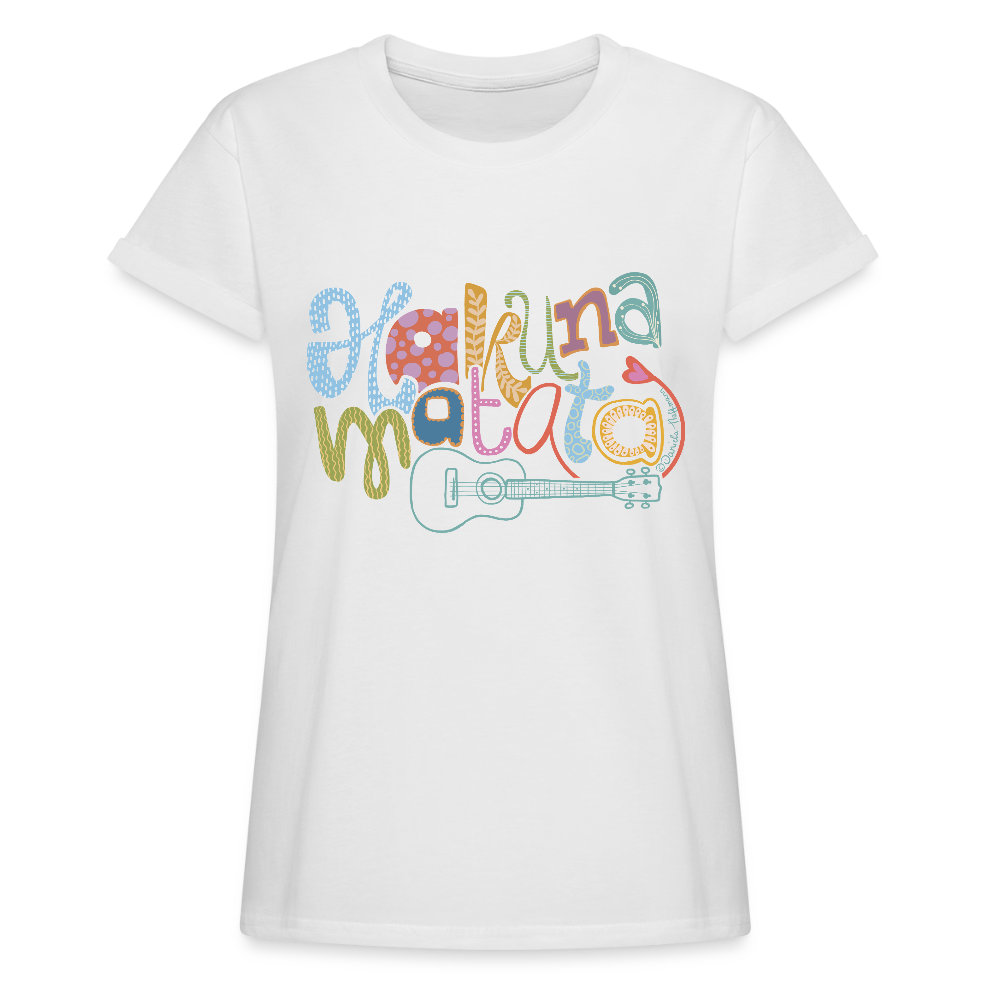 Ukulele Damen T-Shirt - "Hakuna Matata" - Weiß