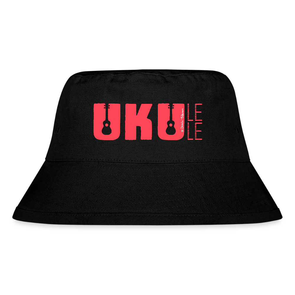 Bucket Hat - "UKU - LELE" - Schwarz