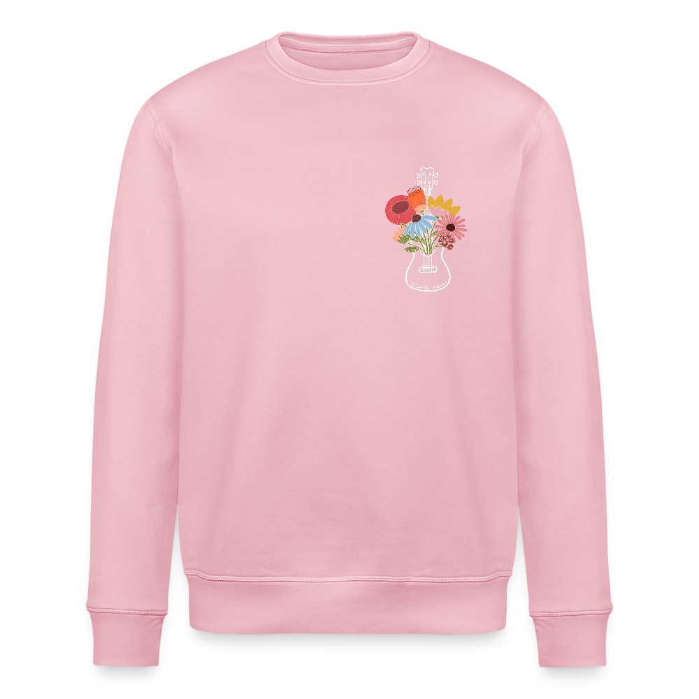 Ukulele-Sweatshirt - "Flower Power" - Hellrosa