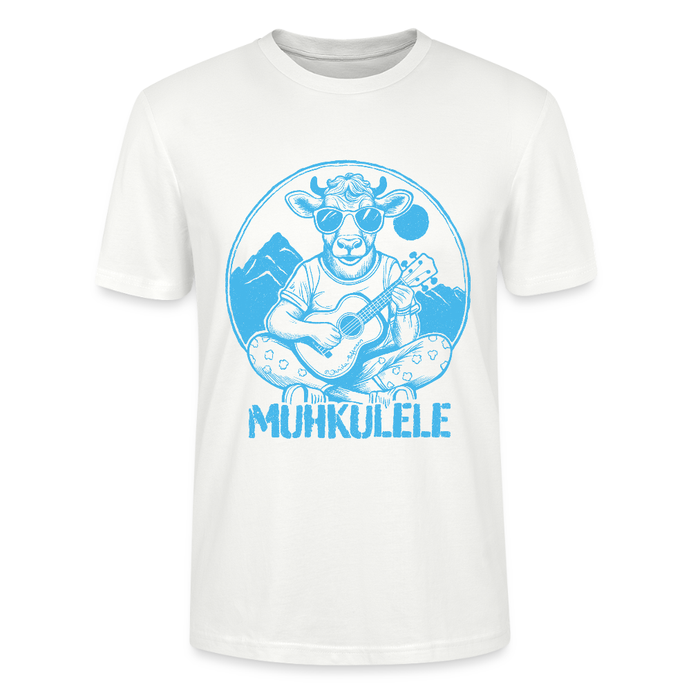 Ukulele Unisex T-Shirt - "Muhkulele" - Weiß