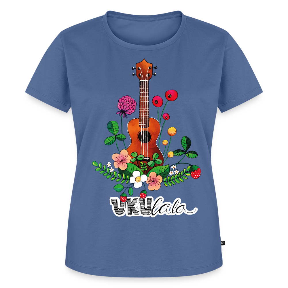 Damen Premium T-Shirt - "UKUlala" - Taubenblau