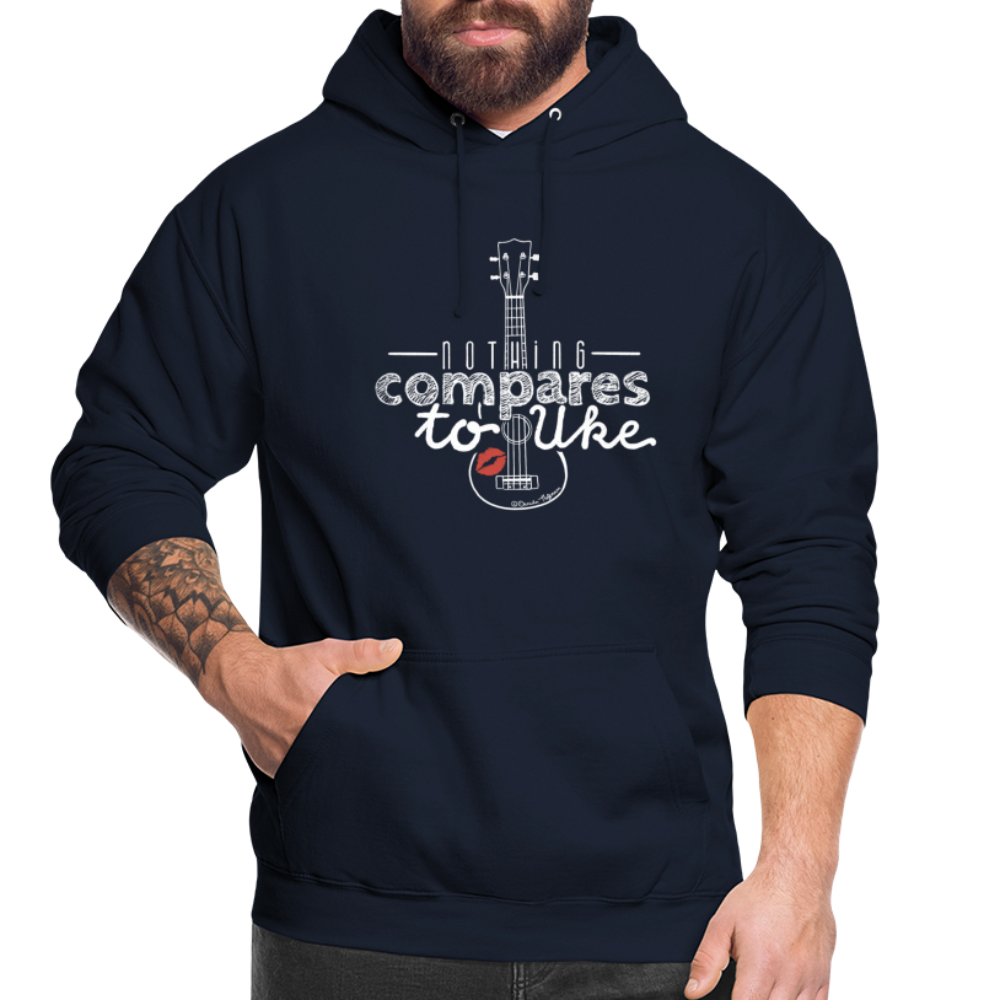Ukulele Unisex Hoodie - "Nothing compares to Uke" - Navy