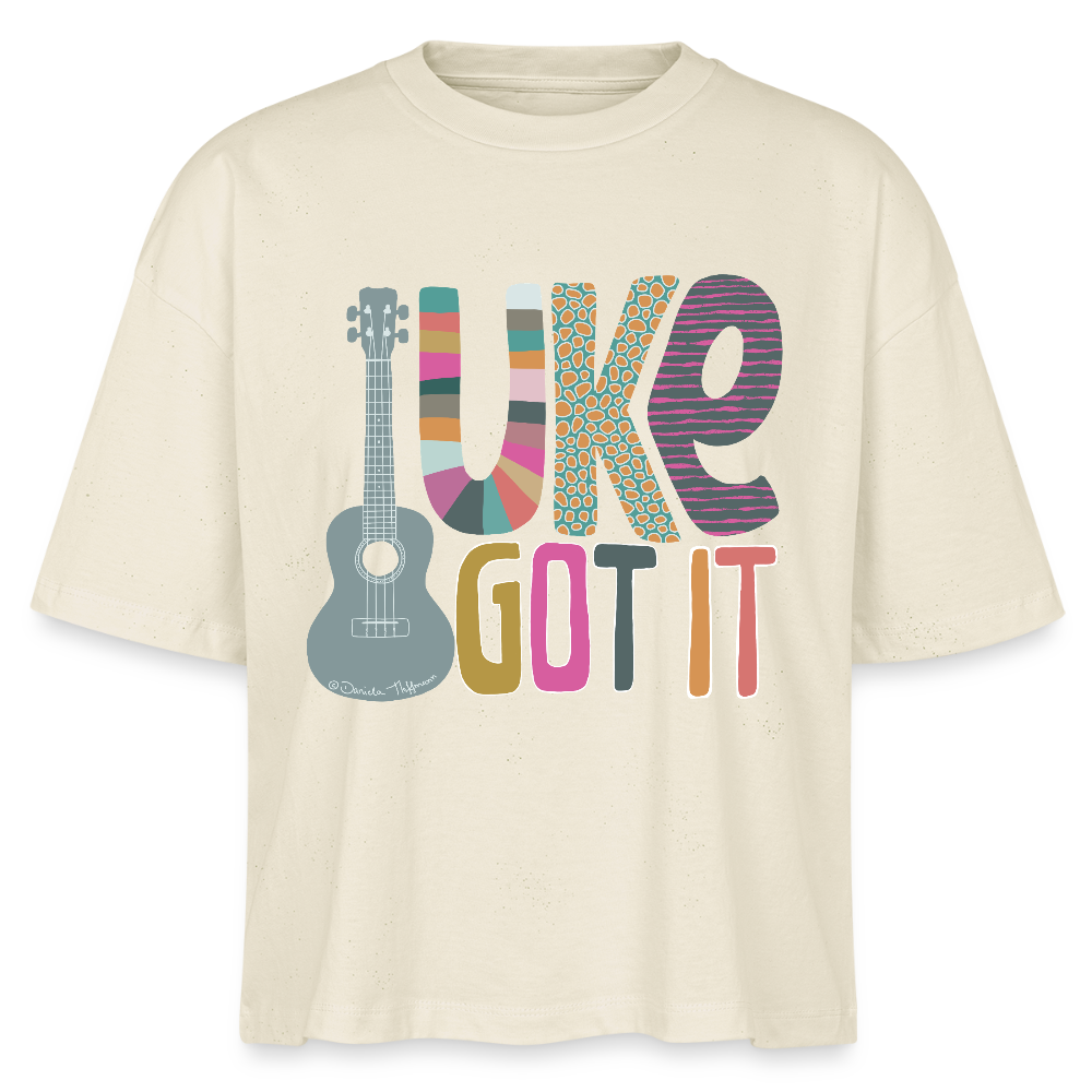 Ukulele Damen-Shirt "UKE got it" - Weißgrau