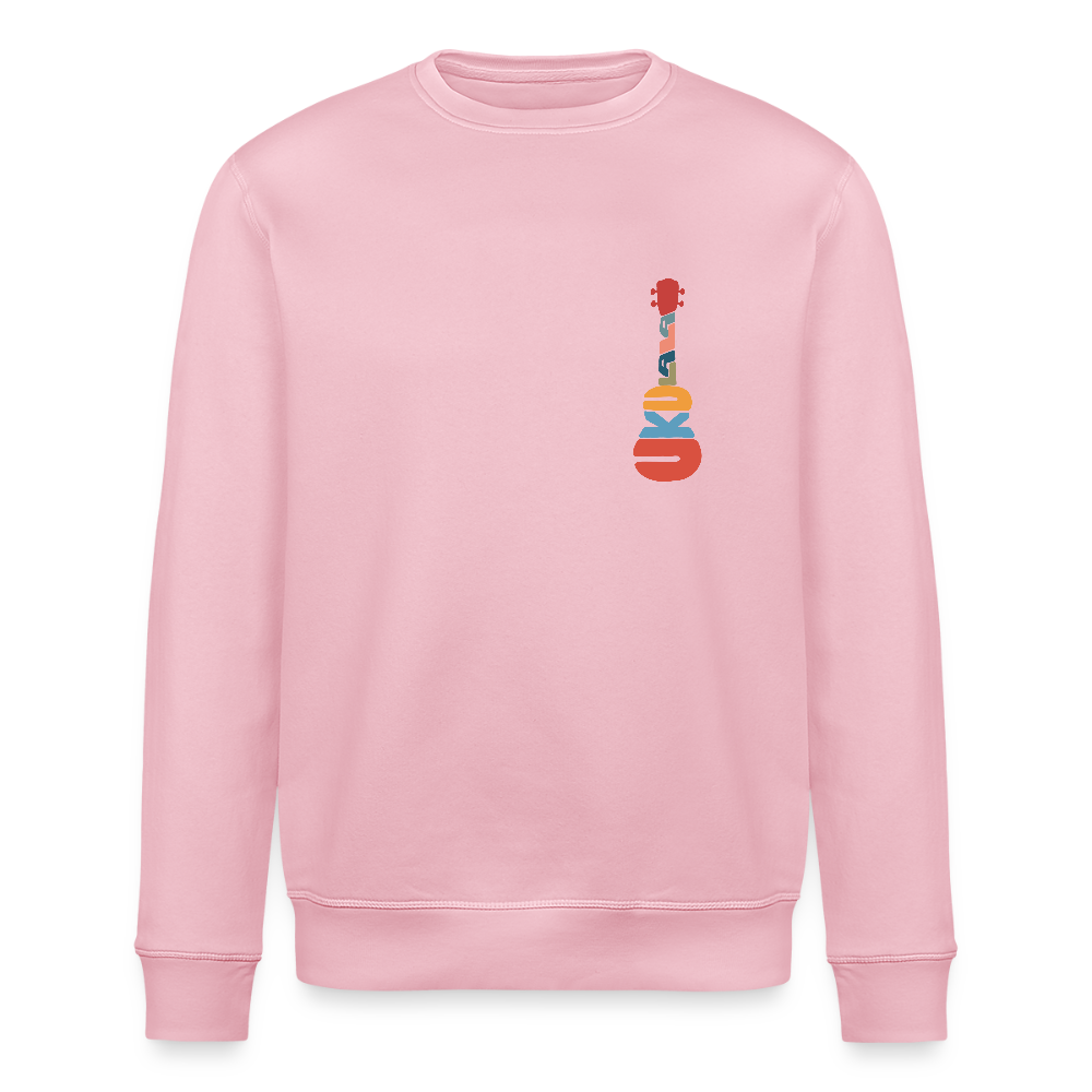 Ukulele-Sweatshirt - "Modern Flowers" - Hellrosa