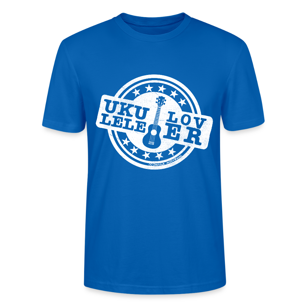 Unisex Ukulele-T-Shirt - "Let your music take flight" - Pfauenblau