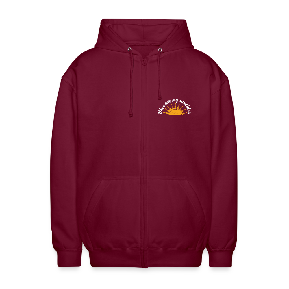 Unisex Kapuzenjacke "Ukes are my sunshine" - blue edition - Bordeaux
