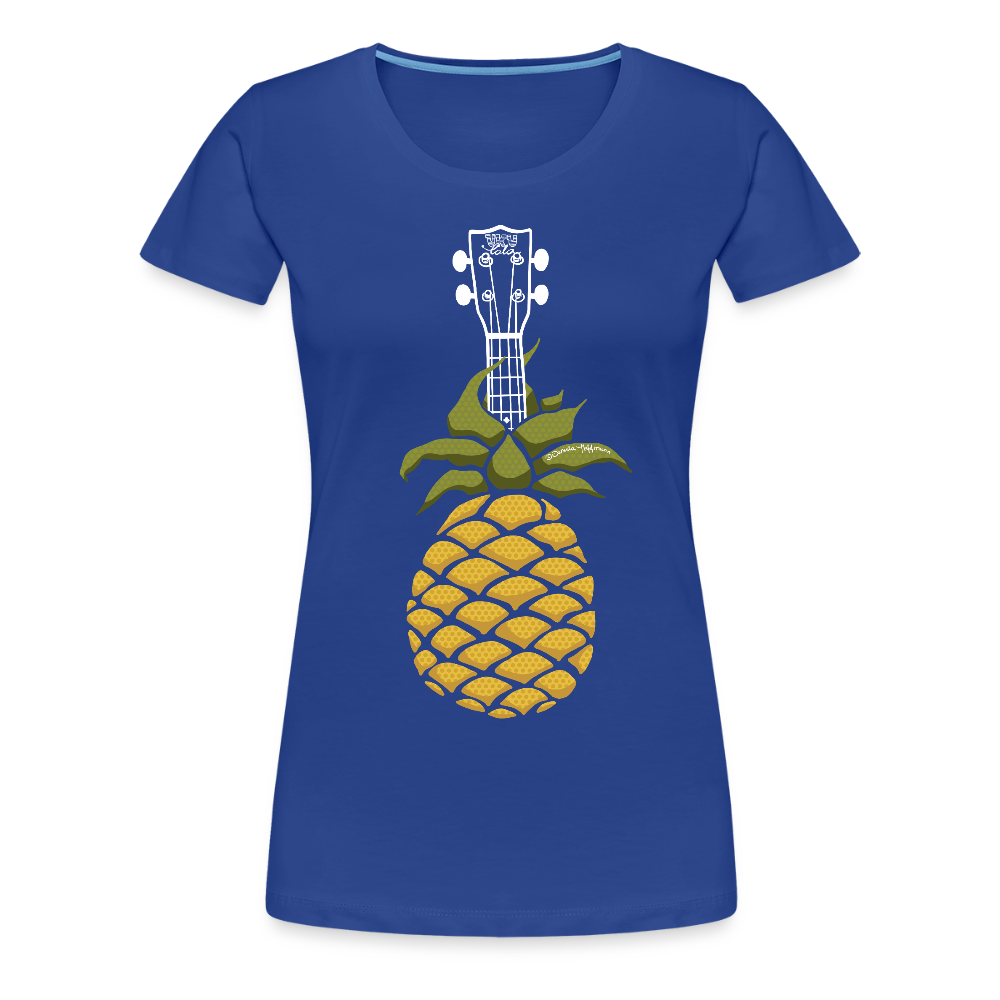Damen Premium T-Shirt - "Pineapple Jam" - Königsblau