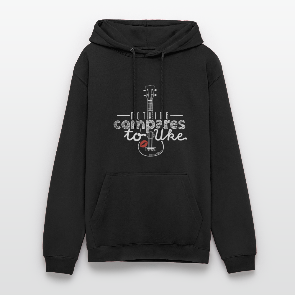 Ukulele Unisex Hoodie - "Nothing compares to Uke" - Schwarz