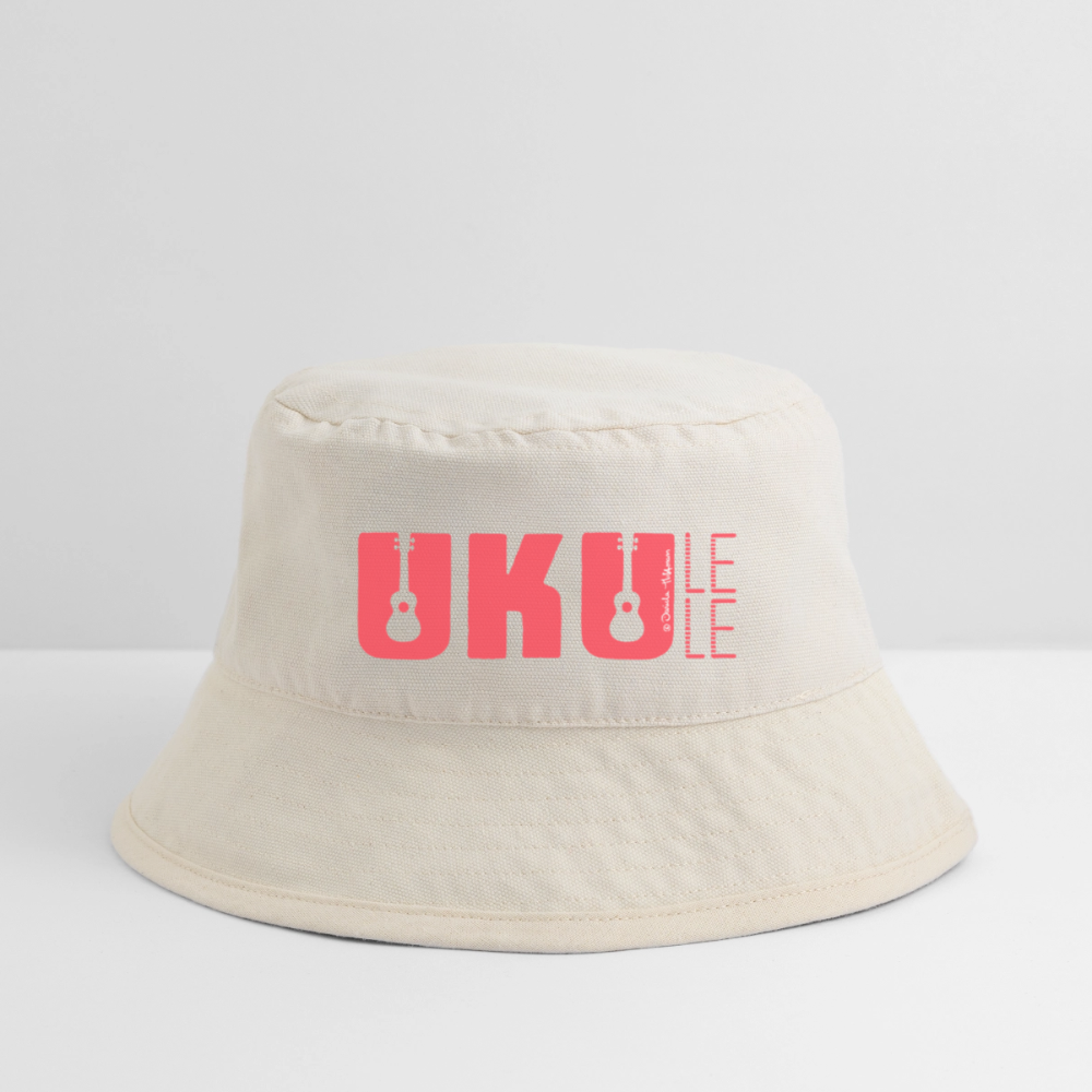 Bucket Hat - "UKU - LELE" - Naturweiß