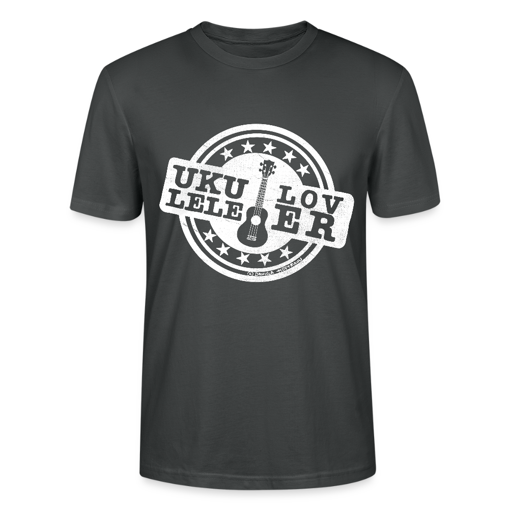 Unisex Ukulele-T-Shirt - "Let your music take flight" - Anthrazit