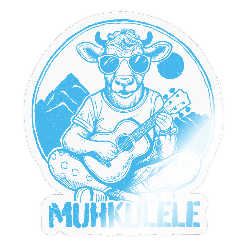 Sticker "Owl you need is Uke" - transparenter Hintergrund - Transparent glänzend