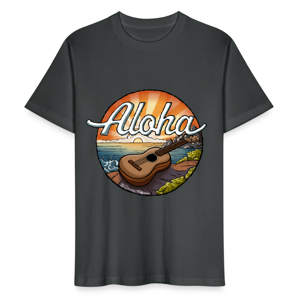 Ukulele T-Shirt Unisex - "Aloha" - Anthrazit