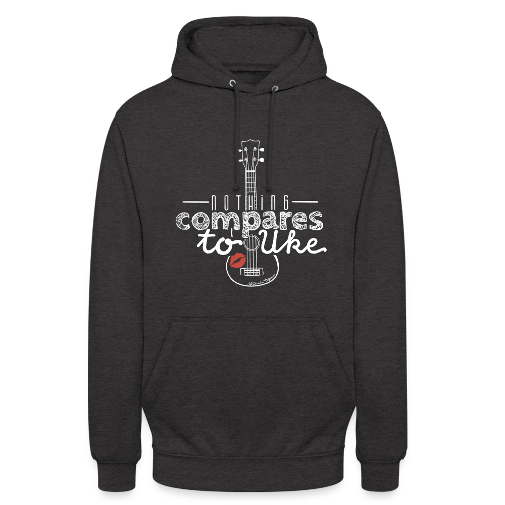 Ukulele Unisex Hoodie - "Nothing compares to Uke" - Anthrazit