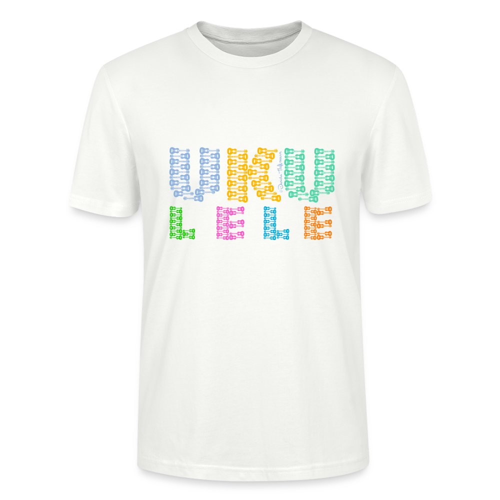 Ukulele T-Shirt Unisex - "UKU - LELE" - Weiß