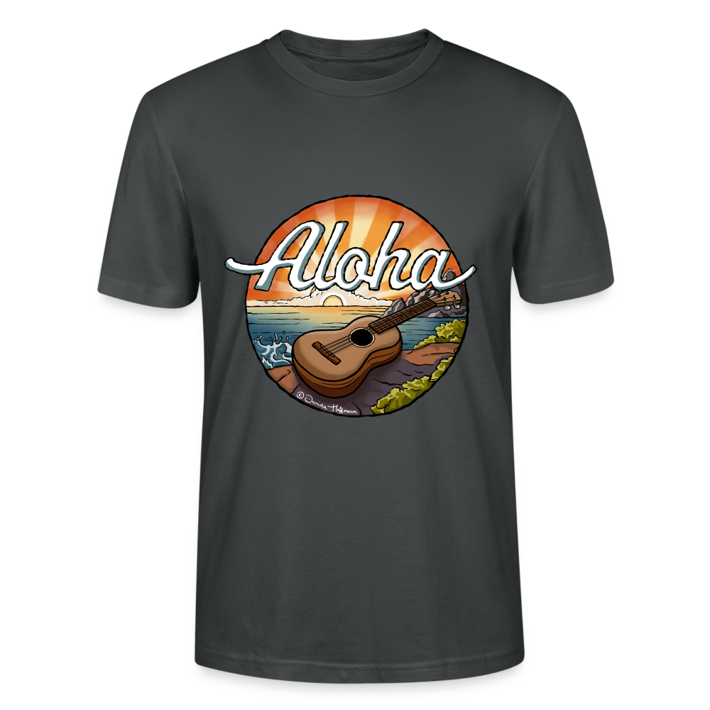 Ukulele T-Shirt Unisex - "Aloha" - Anthrazit
