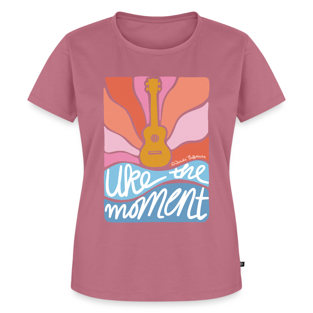 Damen Premium T-Shirt - "Uke the moment" - Mauve
