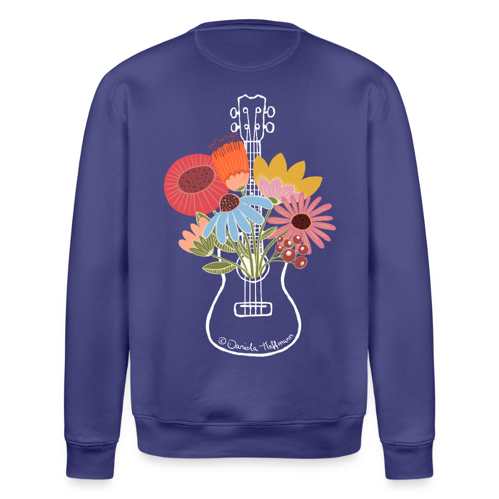 Ukulele-Sweatshirt - "Flower Power" - Dämmerung