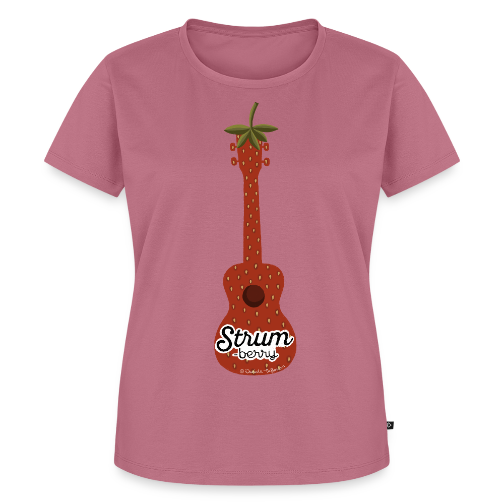 Damen Premium T-Shirt - "Strum-berry" - Mauve