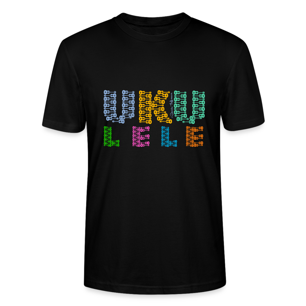 Ukulele T-Shirt Unisex - "UKU - LELE" - Schwarz