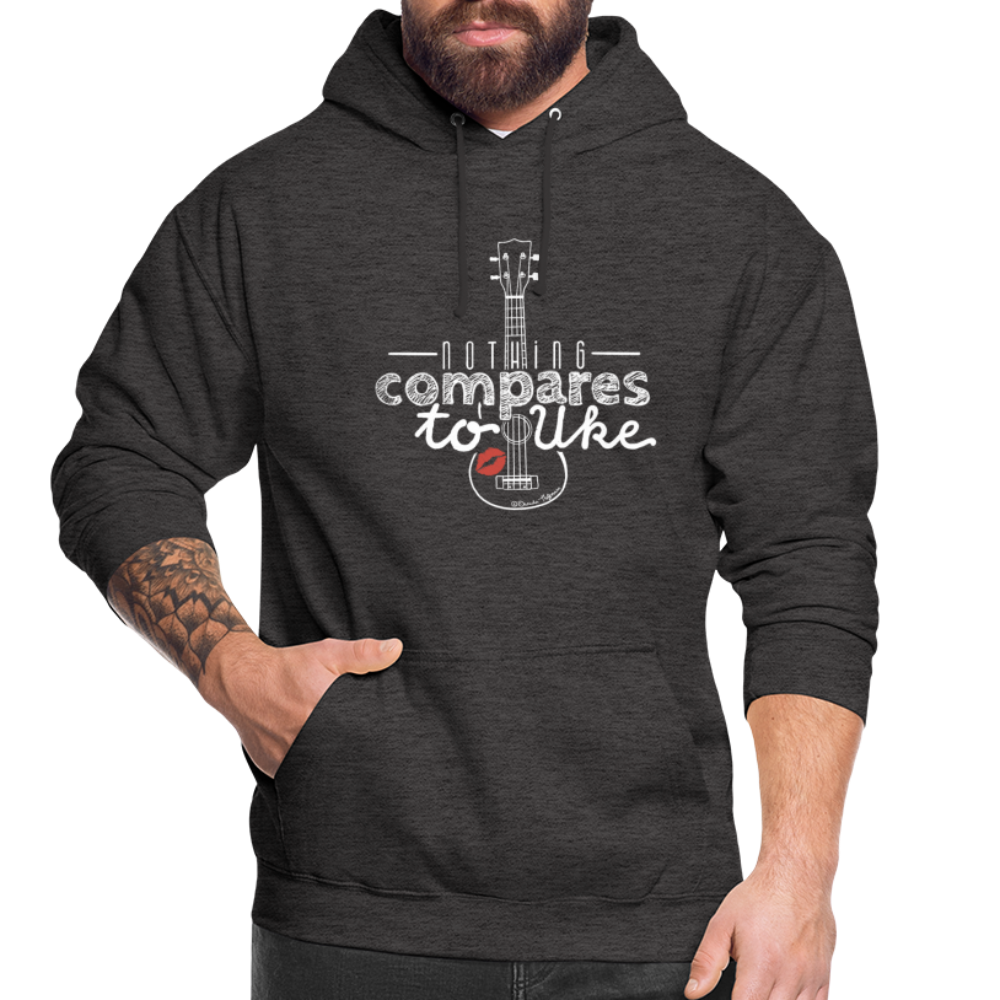 Ukulele Unisex Hoodie - "Nothing compares to Uke" - Anthrazit