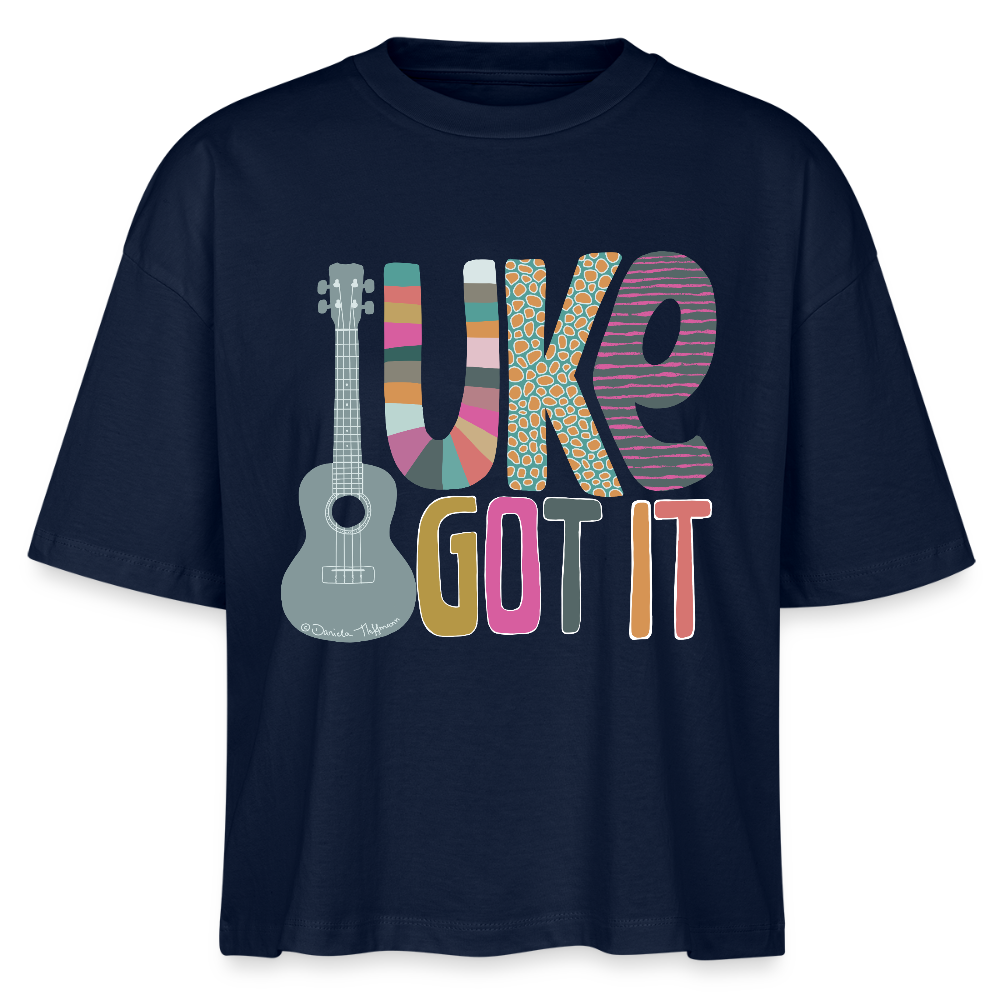Ukulele Damen-Shirt "UKE got it" - Navy