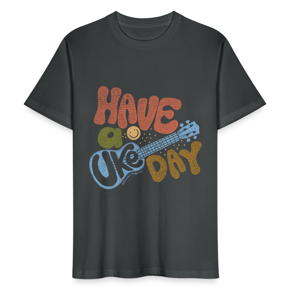 Ukulele T-Shirt Unisex - "Have a Uke Day" - Anthrazit