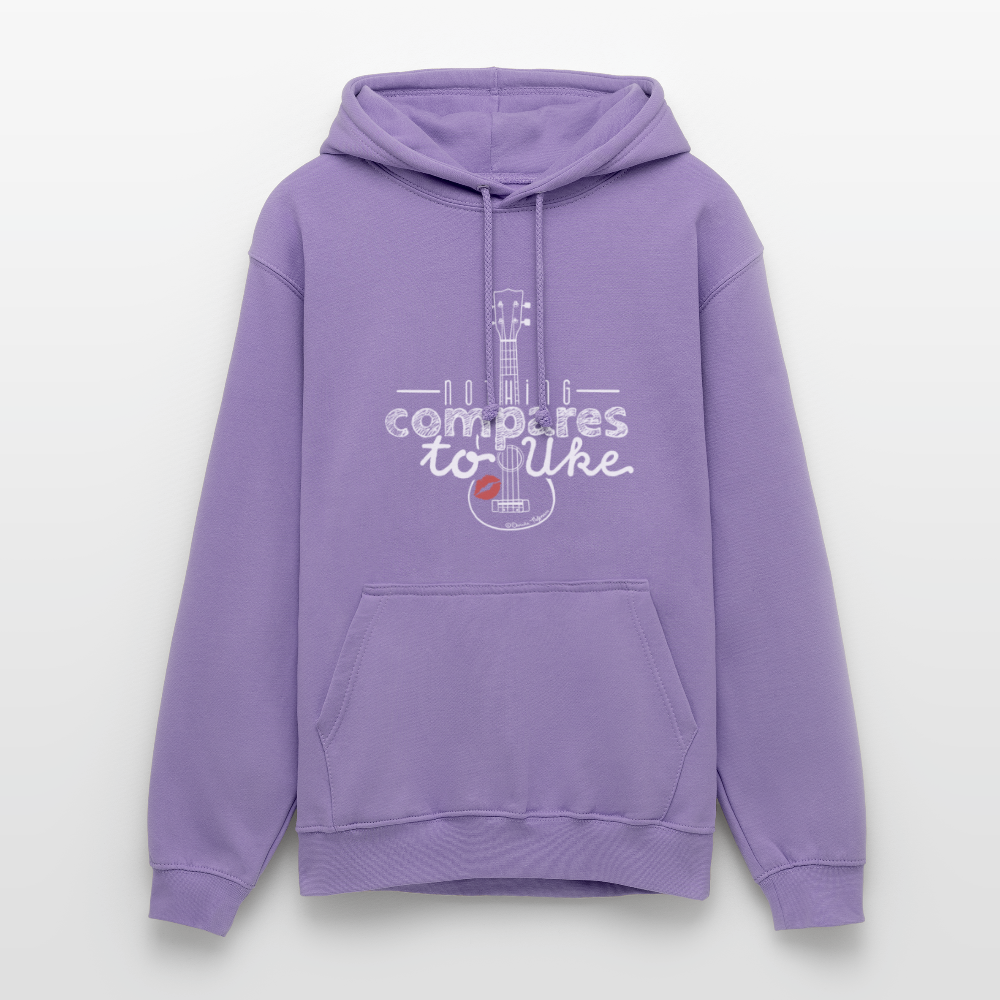 Ukulele Unisex Hoodie - "Nothing compares to Uke" - Lavendel