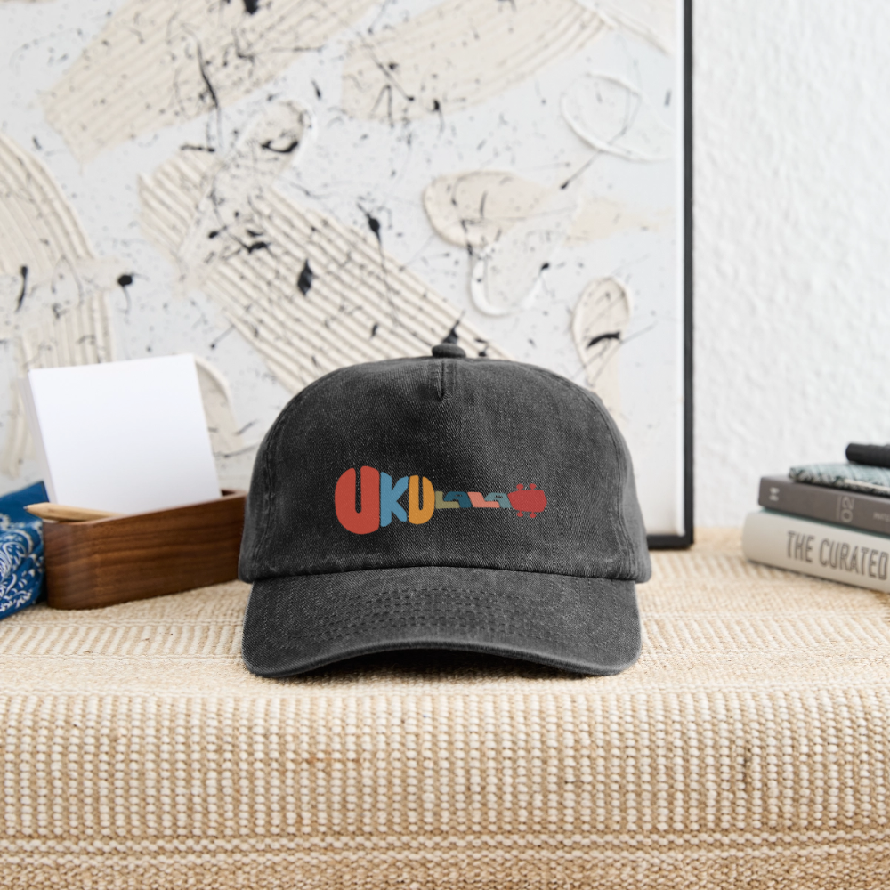 Vintage Cap - "Music Love" - Vintage Schwarz