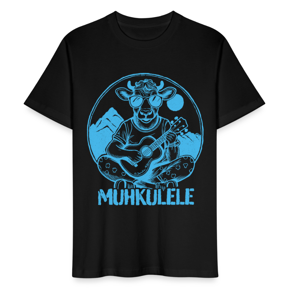 Ukulele Unisex T-Shirt - "Muhkulele" - Schwarz