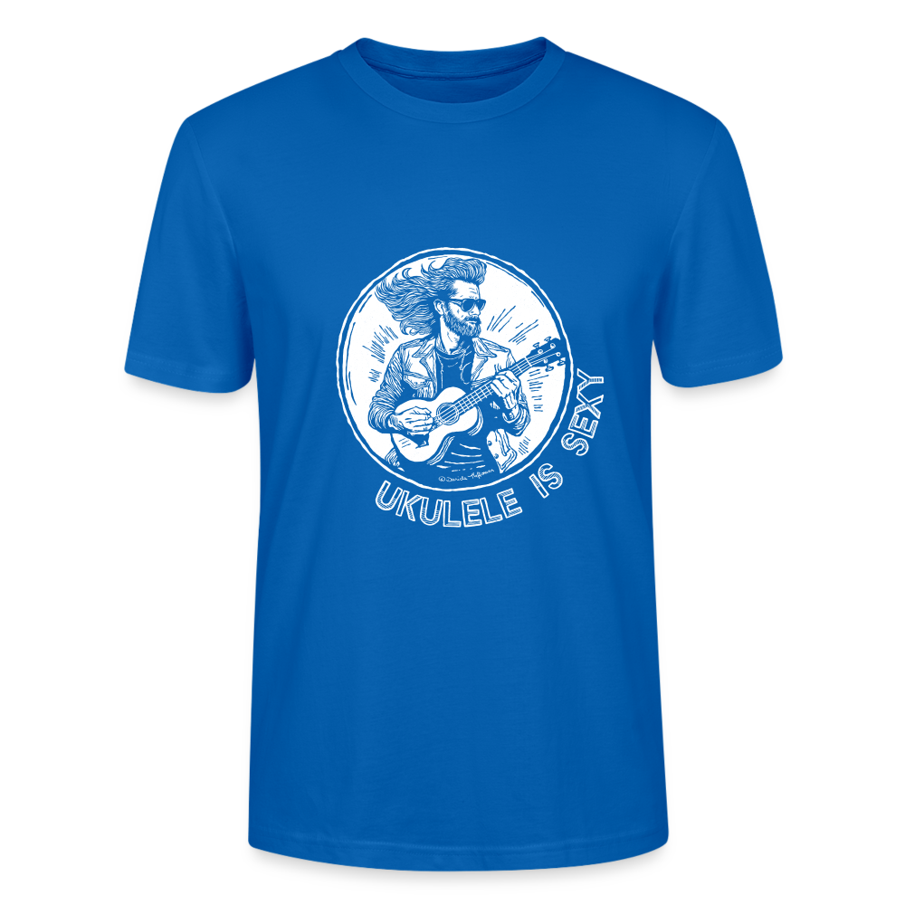 Ukulele T-Shirt Unisex - "Ukulele is sexy" - Pfauenblau