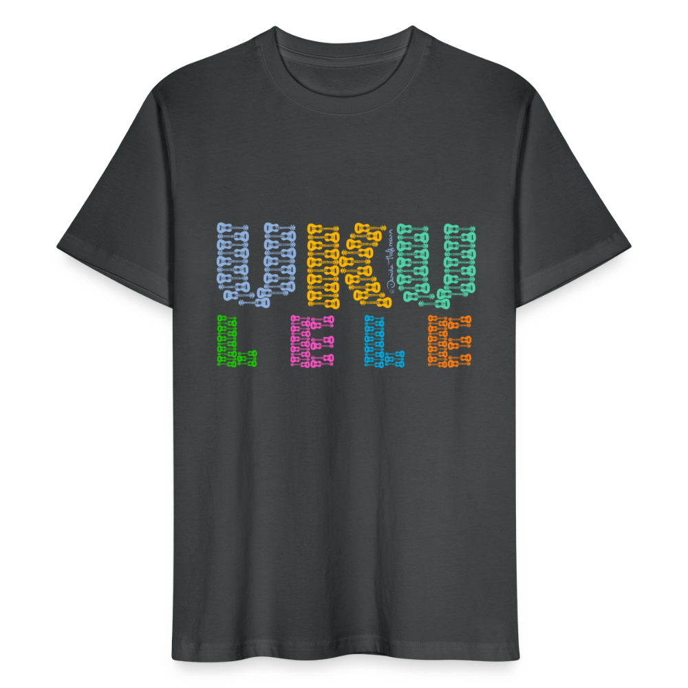 Ukulele T-Shirt Unisex - "UKU - LELE" - Anthrazit