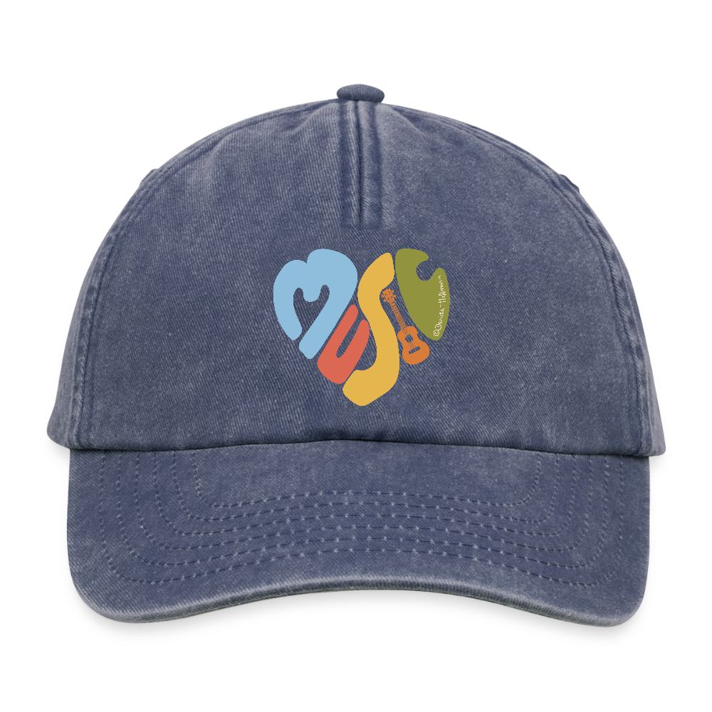 Vintage Cap - "Music Love" - Vintage Denim