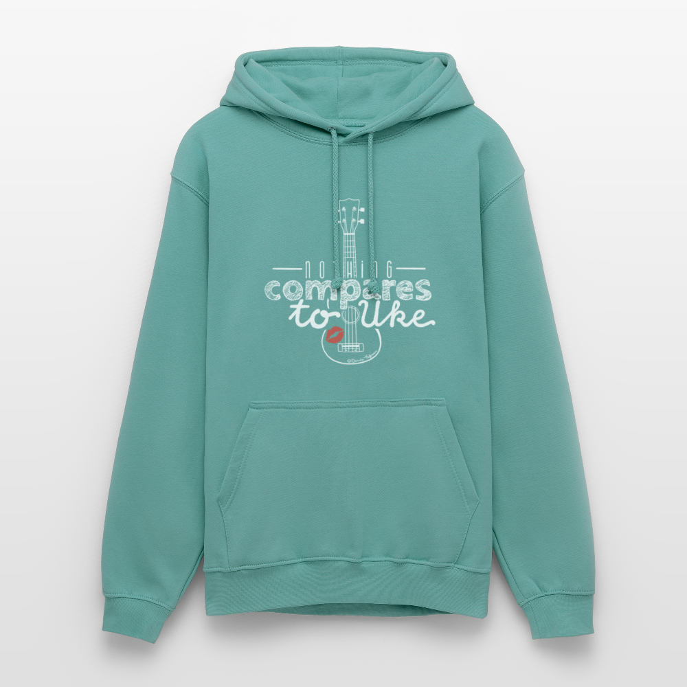 Ukulele Unisex Hoodie - "Nothing compares to Uke" - Pastelltürkis