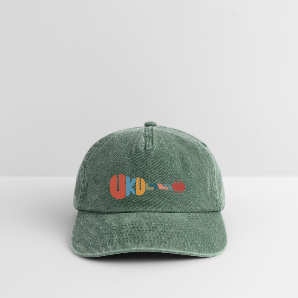 Vintage Cap - "Music Love" - Vintage Flaschengrün