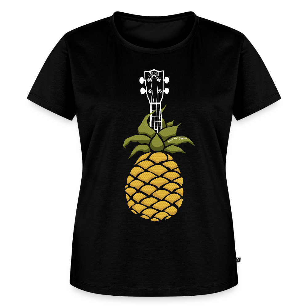 Damen Premium T-Shirt - "Pineapple Jam" - Schwarz