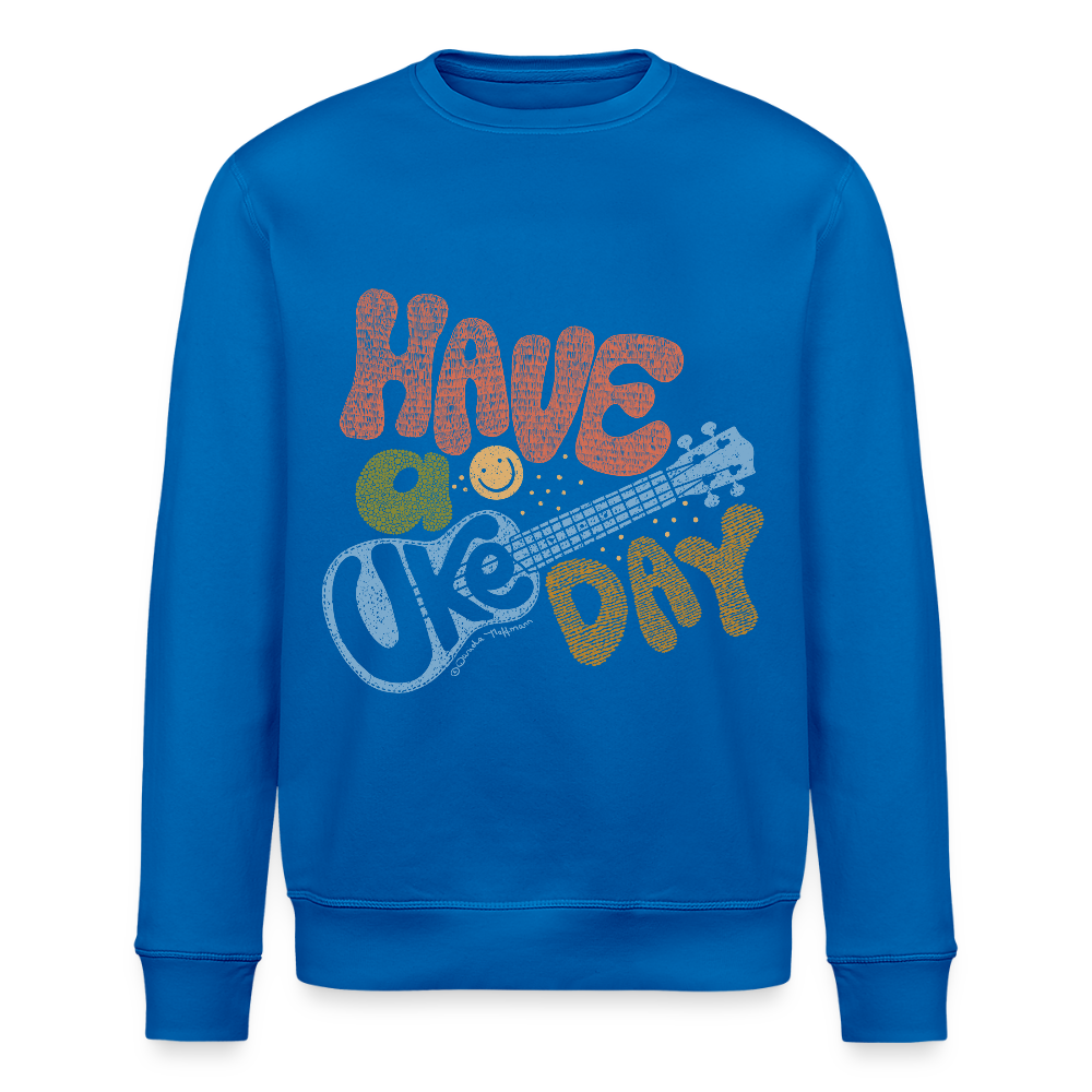 Ukulele-Sweatshirt - "Have a Uke day" - Königsblau