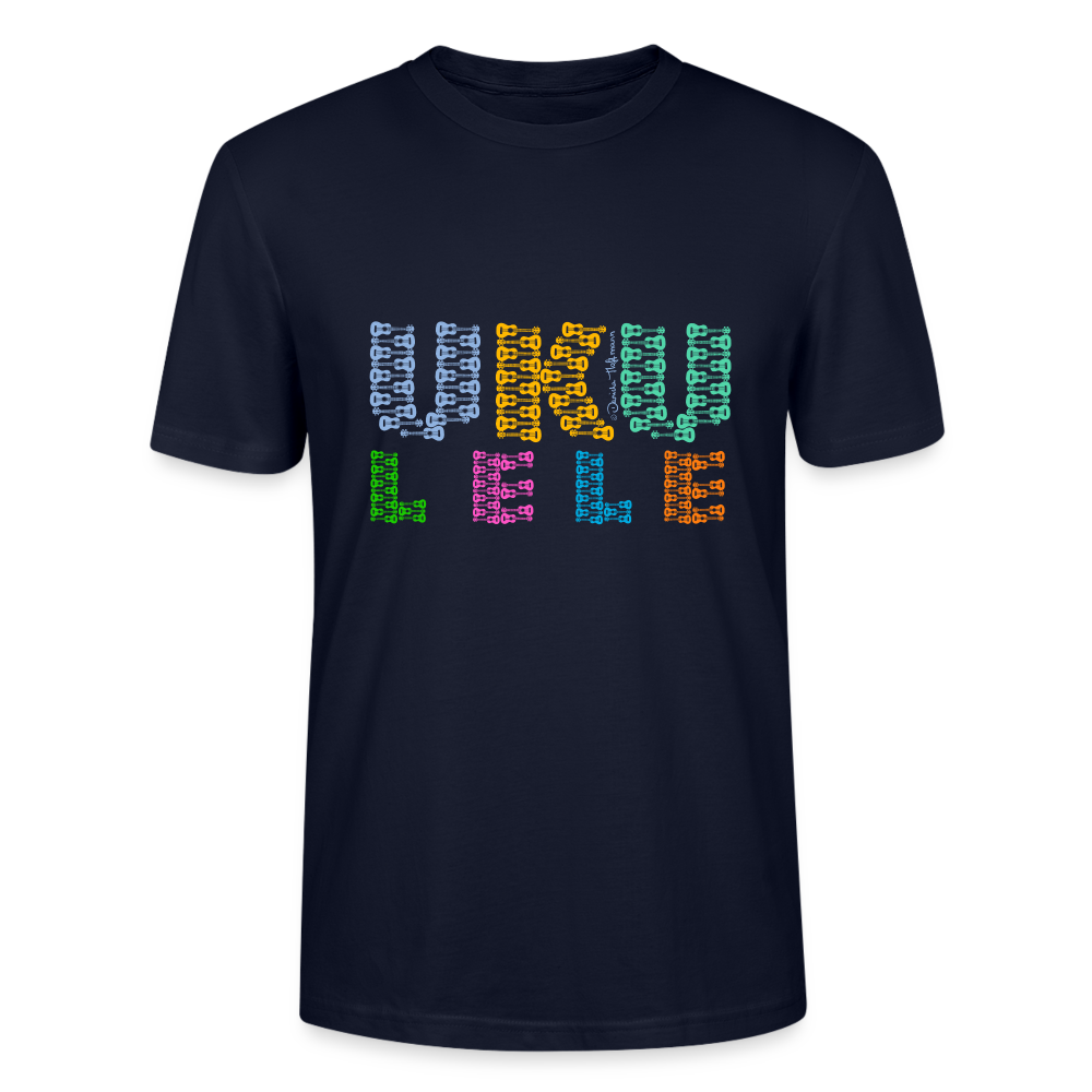 Ukulele T-Shirt Unisex - "UKU - LELE" - Navy